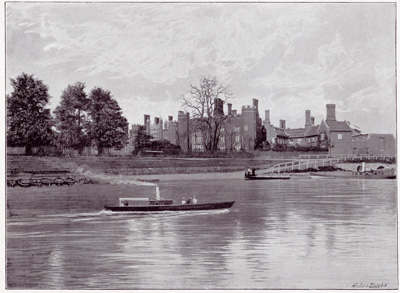 Hampton Court Palace from the river